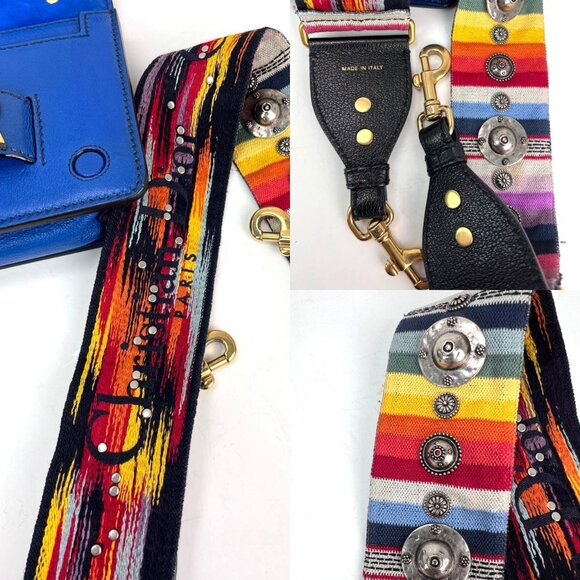 Christian Dior CD J'ADIOR Blue Flap Leather Shoulder Bag - Picture 4 of 16